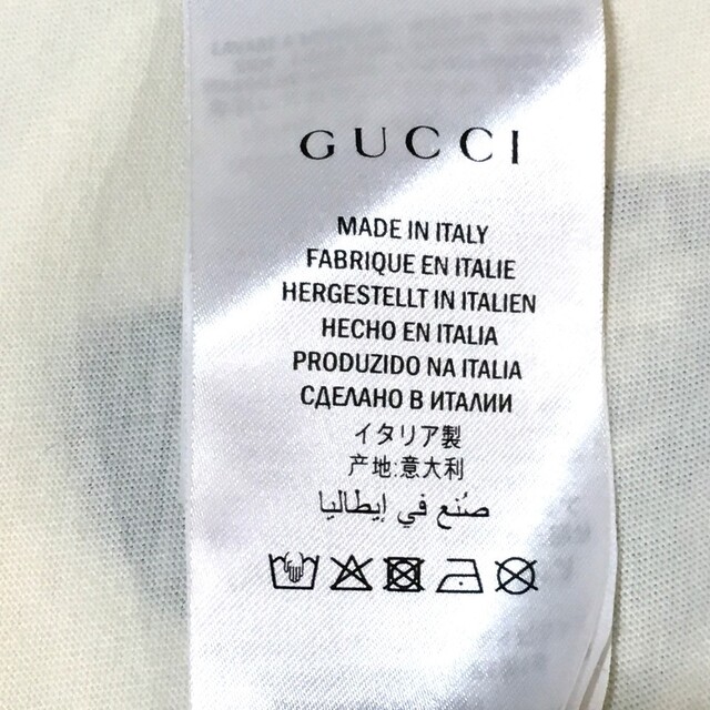 ネット販売 グッチ GUCCI バンビプリント 492347 ANIMISMO トップス 半袖Ｔシャツ コットン アイボリー系