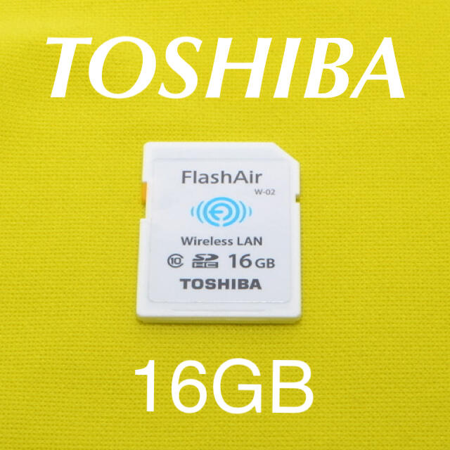 TOSHIBA SDカード FlashAir 東芝 16GB （W-02）