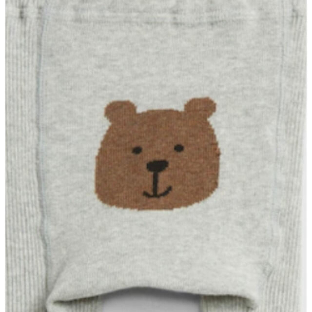 babyGAP(ベビーギャップ)の【限定】新品 GAP くまさんタイツ くまちゃんタイツ 0-12 ライトグレー キッズ/ベビー/マタニティのこども用ファッション小物(靴下/タイツ)の商品写真