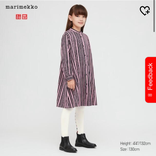 marimekko(マリメッコ)の新品★ユニクロ　マリメッコ　フランネル　ワンピース レディースのワンピース(ひざ丈ワンピース)の商品写真