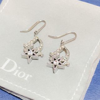 ディオール(Dior)のクリスチャン ディオール Dior ラインストーン ピアス スター 星(ピアス)