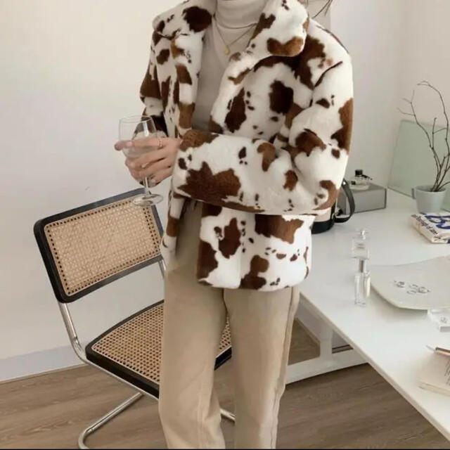 cow fur coat