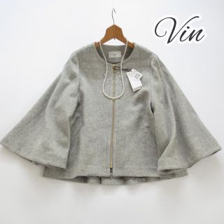 スコットクラブ(SCOT CLUB)の新品34,560円■Vin■フレアスリーブノーカラーコート ■スコットクラブ(ノーカラージャケット)