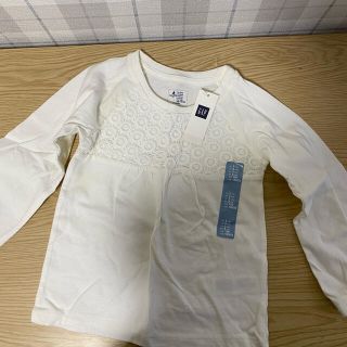 ギャップキッズ(GAP Kids)の新品！白ロンT(Tシャツ/カットソー)