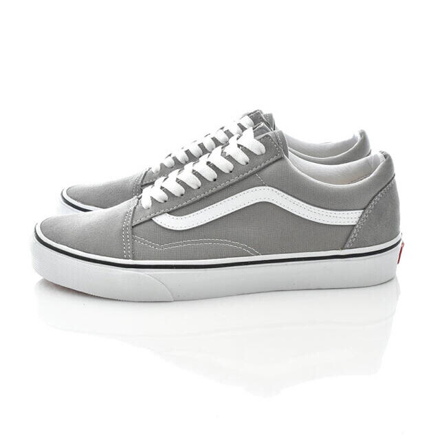 新品 23cm VANS OLD SKOOL キャンバススニーカー ライトグレー 1