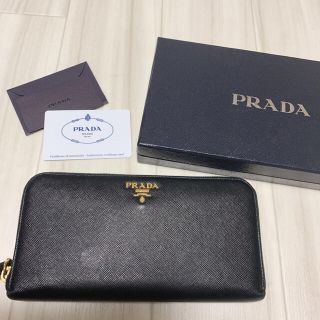 プラダ(PRADA)のPRADA 長財布 BLACK(財布)