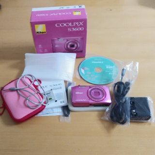 ニコン(Nikon)のサリー様専用  Nikon coolpix s3600(ピンク)(コンパクトデジタルカメラ)