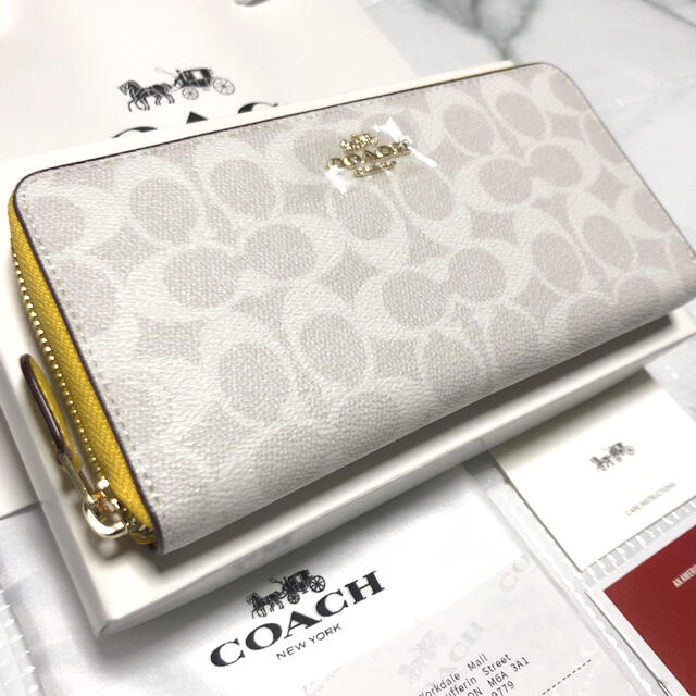 省スペース 洗える おしゃれ 【新品未使用】希少 COACH コーチ 長財布