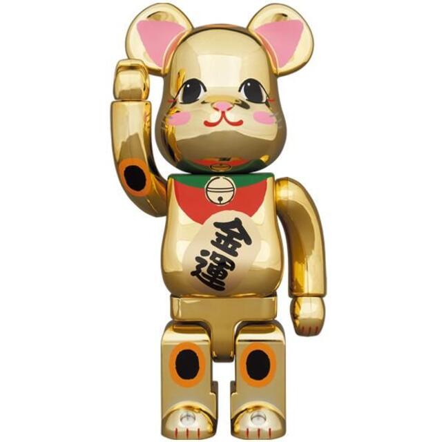 BE@RBRICK 招き猫 金運 金メッキ 弐 400％ ベアブリック