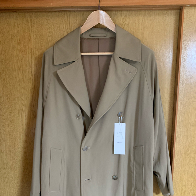 19ss comoli ウールギャバ ダブルブレステッドコート