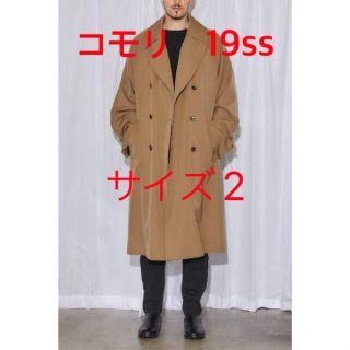 コモリ(COMOLI)の19ss comoli ウールギャバ ダブルブレステッドコート(トレンチコート)