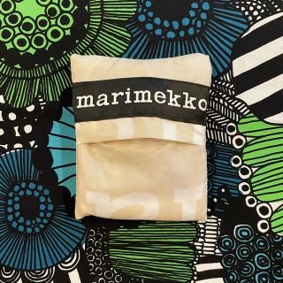 マリメッコ(marimekko)のmarimekko マリメッコ　日本未発売スマートバッグ　マリロゴ　オフホワイト(エコバッグ)