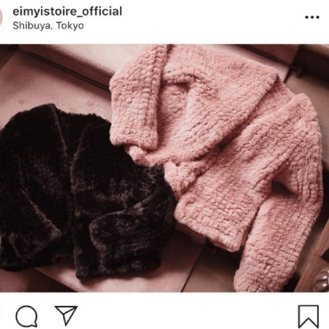 eimy istoire(エイミーイストワール)のeimy フェイクファーコート　eimyピンク　定価21578円　　　最安値 レディースのジャケット/アウター(毛皮/ファーコート)の商品写真