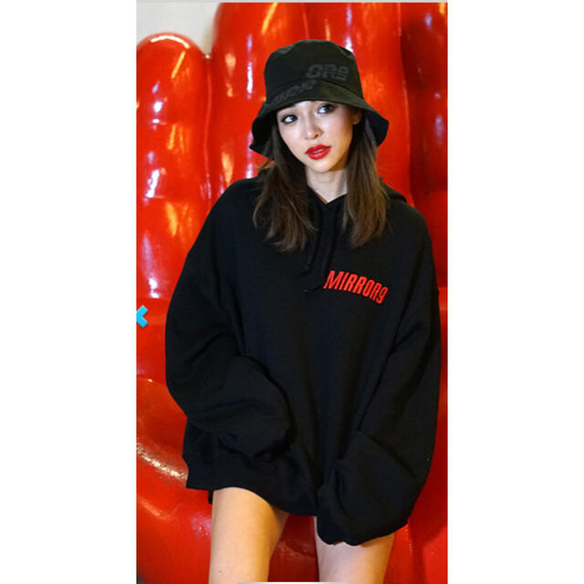 ★ MIRROR9★ミラーナイン★Embroidery logo hoodie★