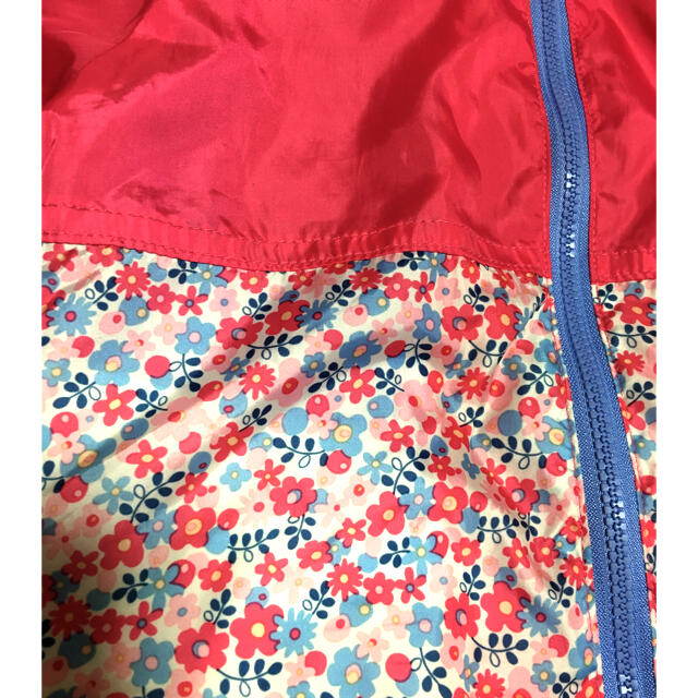 しまむら(シマムラ)の花柄×ピンク　ジャンパー キッズ/ベビー/マタニティのキッズ服女の子用(90cm~)(ジャケット/上着)の商品写真