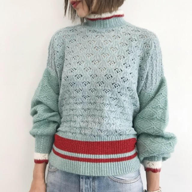 mame  Crochet Knit Sweater