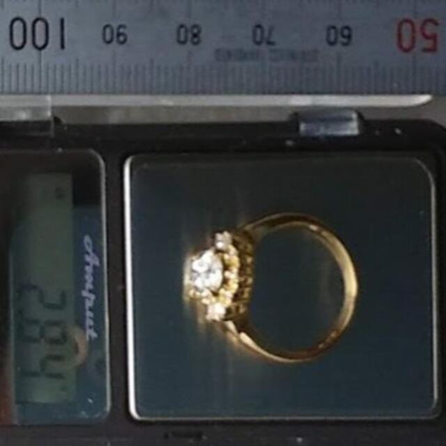 k18 ダイヤモンドリング　0.71ct