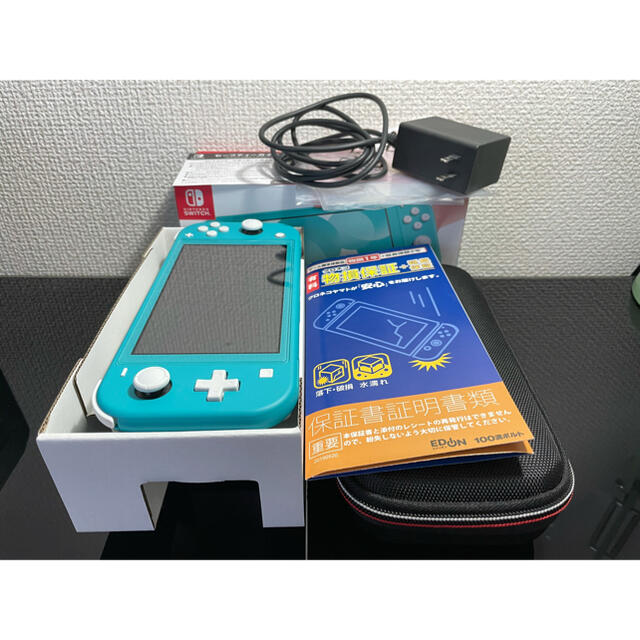 延長保証付】Nintendo Switch Lite ターコイズ 美品 延長保証付】Nintendo Switch Lite ターコイズ 美品