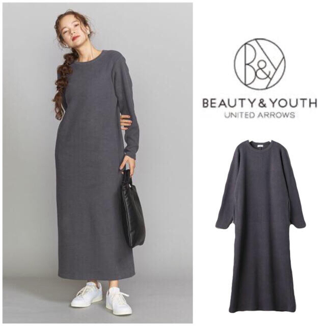 BEAUTY&YOUTH UNITED ARROWS(ビューティアンドユースユナイテッドアローズ)の新品タグ付65%OFF▼BY コーデュロイライクマキシカットソーワンピース レディースのワンピース(ロングワンピース/マキシワンピース)の商品写真