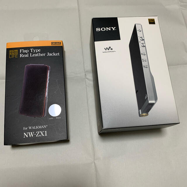 ほぼ新品!!SONY NW-ZX1 & RAY-OUT フラップケース