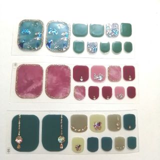 ジェルネイルシール シンプルセット(ネイル用品)