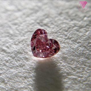 0.058 ct F.V.Pink & 0.106 ct FPP 天然 ダイヤ(リング(指輪))