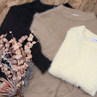 ルームサンマルロクコンテンポラリー(room306 CONTEMPORARY)のroom306  Feather Yarn Midi Knit Tops(ニット/セーター)