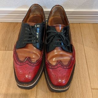 プラダ(PRADA)のPRADA プラダ 厚底ウィングチップシューズ(ローファー/革靴)