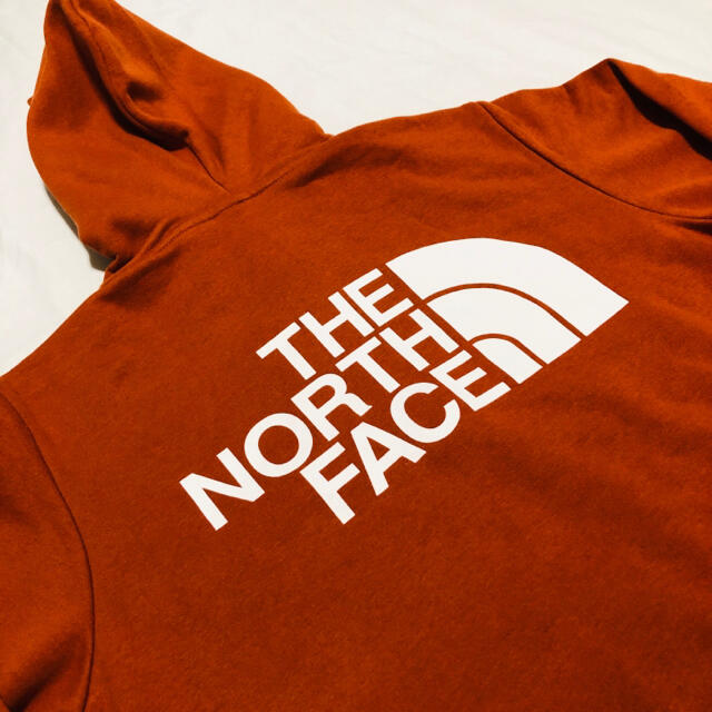 The North Face ノースフェイス パーカー オレンジ Sサイズ53cm肩幅