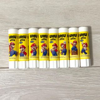 ニンテンドウ(任天堂)のマリオ　スティックのり　UHU 8個セット　任天堂(その他)