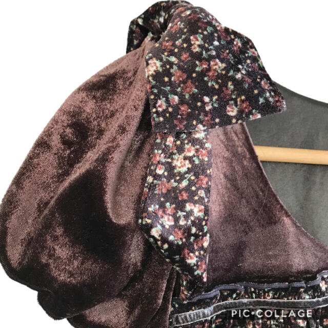 LIZ LISA(リズリサ)のリズリサ  バルーン袖肩リボンカットソー レディースのトップス(カットソー(半袖/袖なし))の商品写真