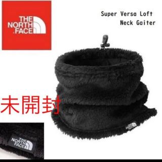 ザノースフェイス(THE NORTH FACE)の【未開封新品】ノースフェイス　ネックウォーマー  黒色　厚手　高い保温力　軽量(ネックウォーマー)