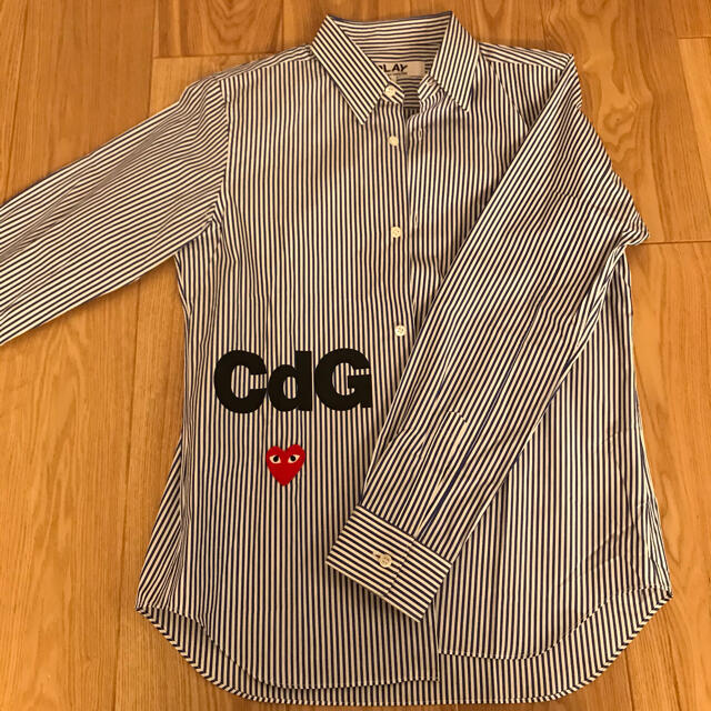 【新品】　PLAY CDG ストライプシャツ