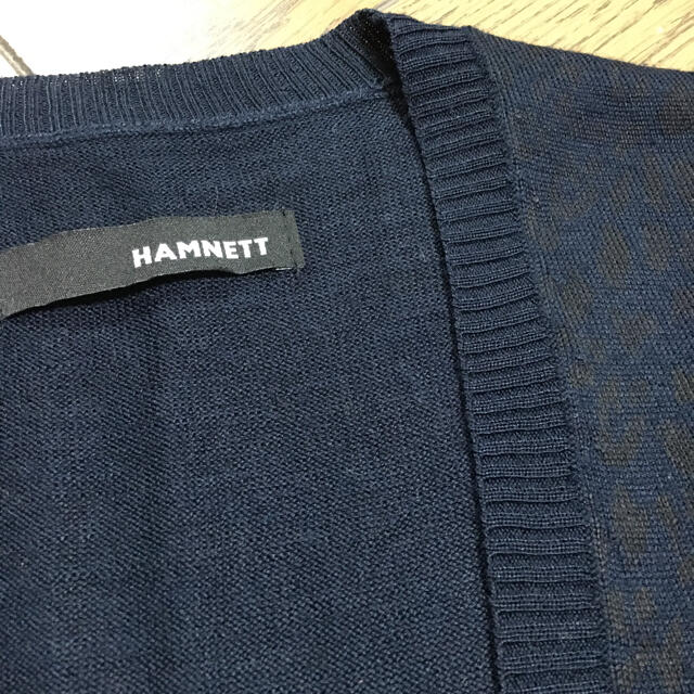 HAMNETT(ハムネット)の美品 HAMNETT レオパード柄　ニットカーデ　ハムネット メンズのトップス(カーディガン)の商品写真