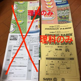 SAPIX4年テキスト春期講習(語学/参考書)