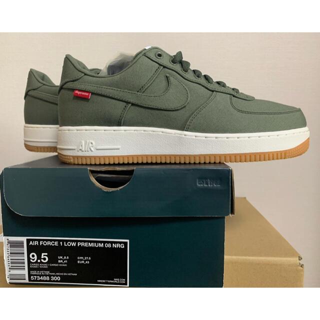 NIKE(ナイキ)のNIKE AIR FORCE 1 LOW NRG Supreme 27.5cm メンズの靴/シューズ(スニーカー)の商品写真