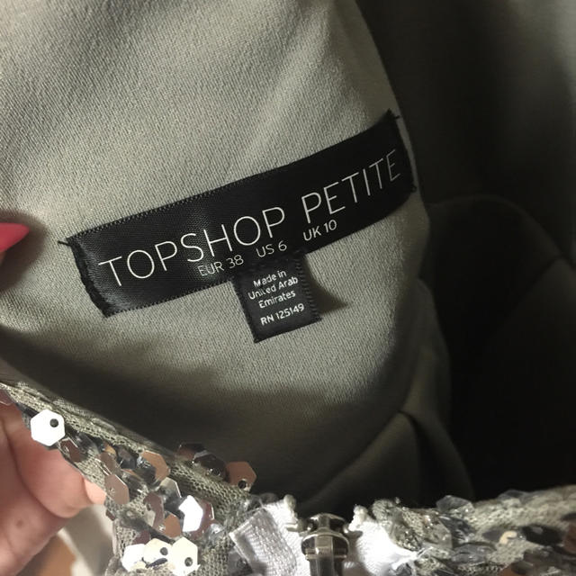 TOPSHOP(トップショップ)のスパンコールワンピース レディースのワンピース(ひざ丈ワンピース)の商品写真