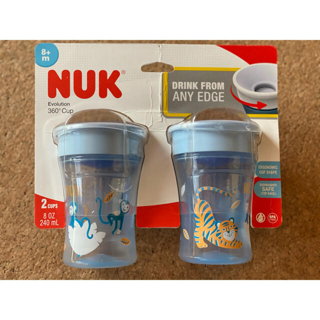 【新品】NUK（ヌーク）360° マジックカップ　2個セット キッズ/ベビー/マタニティの授乳/お食事用品(マグカップ)の商品写真