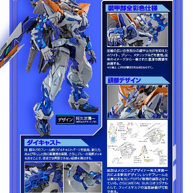 BANDAI(バンダイ)の新品METAL BUILDガンダムアストレイ ブルーフレームセカンドリバイ エンタメ/ホビーのフィギュア(アニメ/ゲーム)の商品写真