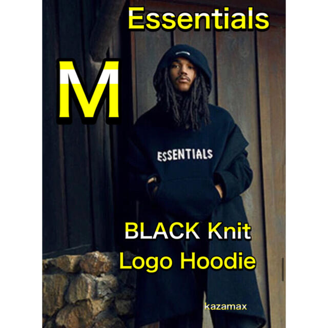 FOG Essentials エッセンシャルズ ニット パーカー ブラック M