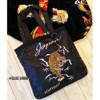 スカジャントートバッグ♦ブラック虎🐅★新品未使用✴︎(トートバッグ)