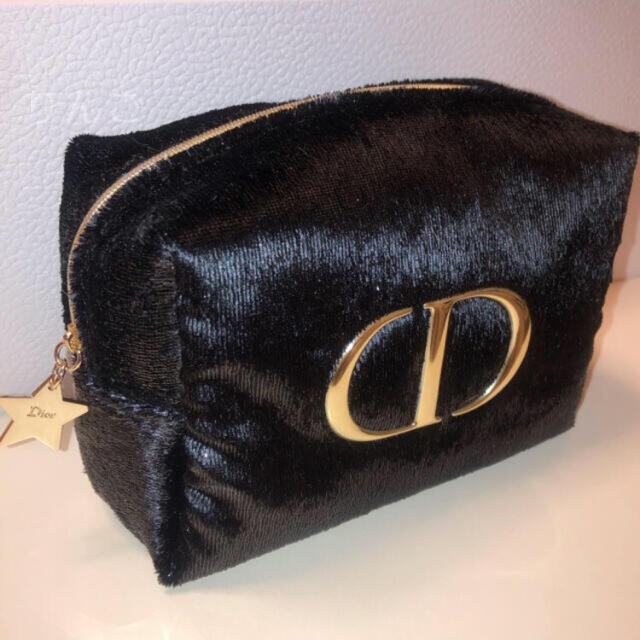 Christian Dior(クリスチャンディオール)のDior ベルベット ポーチ 限定品 非売品 レディースのファッション小物(ポーチ)の商品写真