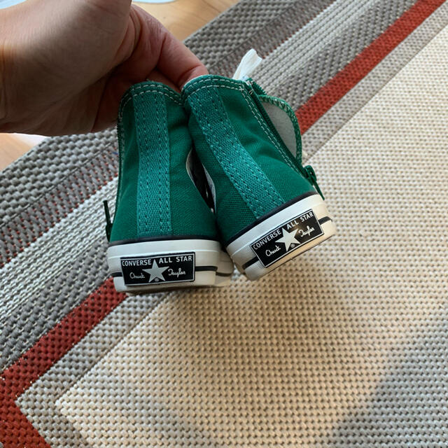 CONVERSE(コンバース)のMSTA様専用 オールスター/コンバース/ハイカット/キッズ/グリーン/15cm キッズ/ベビー/マタニティのキッズ靴/シューズ(15cm~)(スニーカー)の商品写真