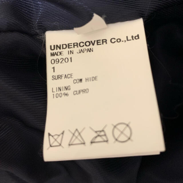 UNDERCOVER(アンダーカバー)のUNDER COVER 2014SS ZIPダブルライダース サイズ：1  メンズのジャケット/アウター(ライダースジャケット)の商品写真