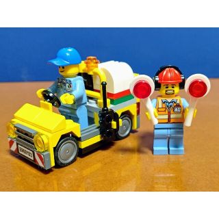 レゴ(Lego)のレゴ★シティ エアーショー 飛行場作業員＆給油車両 美品 人気(その他)