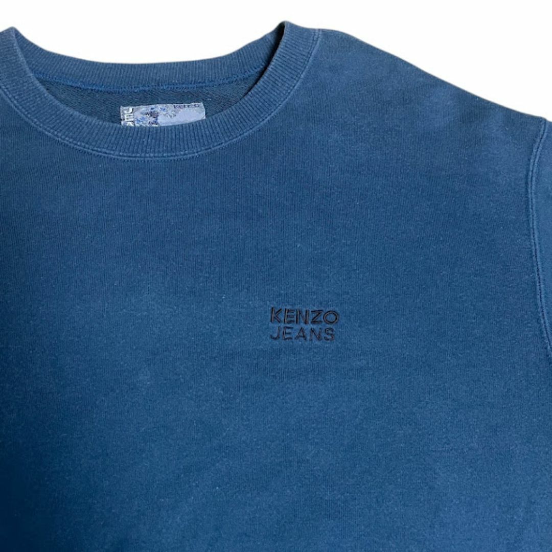KENZO - 90's KENZO JEANS スウェット 北斎タグ ビッグ刺繍 KENZO - 90's KENZO JEANS スウェット 北斎タグ ビッグ刺繍