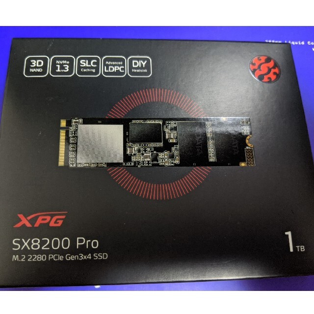 新品未使用 XPG SX8200 pro 1TB M.2 SSDSSD