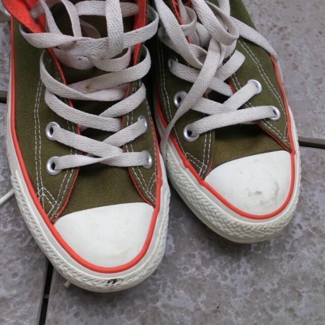 CONVERSE(コンバース)のコンバースハイカット☆カーキ レディースの靴/シューズ(スニーカー)の商品写真