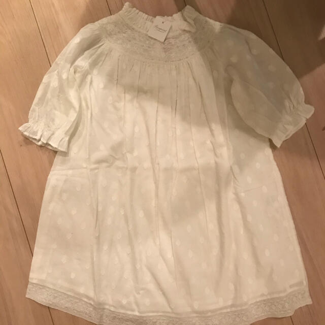 新品　ボンポワン　4a レースワンピースキッズ服女の子用(90cm~)