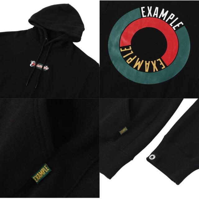 EXAMPLE X'MAS ROUND LOGO HOODIE XL